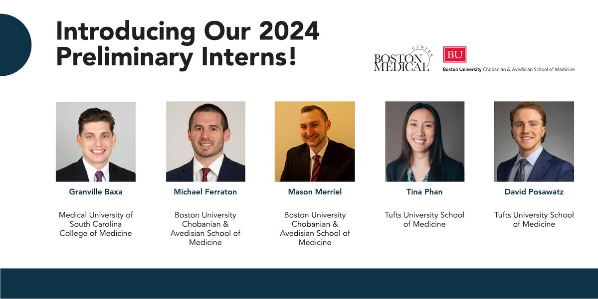 It's #MatchDay and we are very happy to introduce our new @The_BMC Surgery preliminary interns! Welcome to the BMC family! 🎉 #MatchDay2024