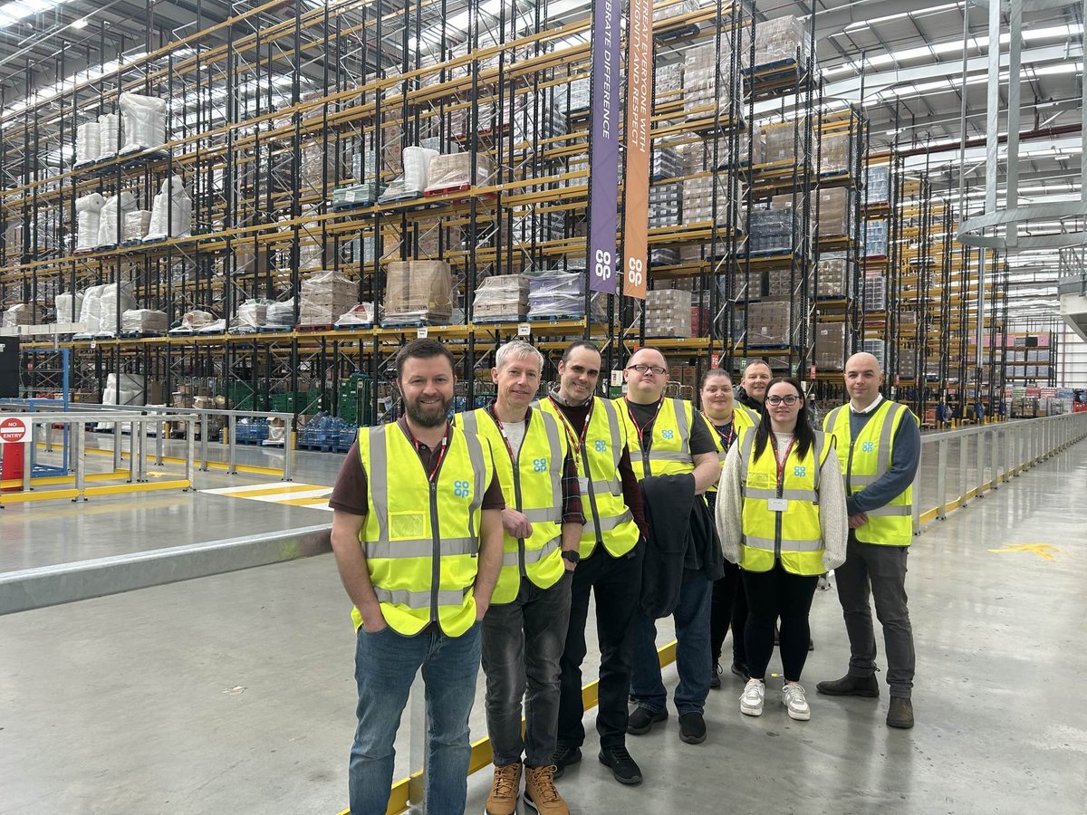 I had the opportunity to experience Co-op's Biggleswade RDC today. Very impressed with everything I saw and how the place functions to support Co-op retailing. P.s. I'm in this photo..can you spot me? #coopnmc #coopbigglewade #cooprdc