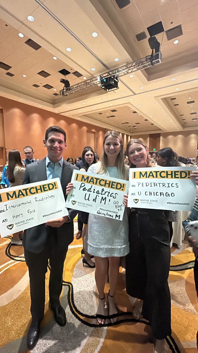 Congratulations to our @waynestate Class of 2024 a successful Match rate of 98%, above the national average for 8 consecutive years! We are so proud of our more than 250 medical students who matched in a residency in their chosen medical specialty! #waynematch2024 #matchday2024