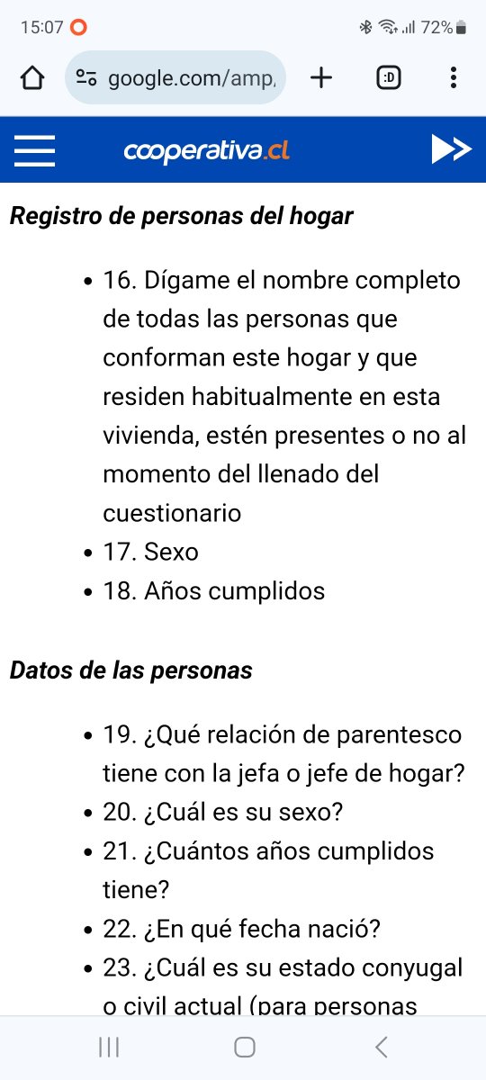 ridagol's tweet photo. Dentro de mi ignorancia, qué dato estadístico y de política pública se puede obtener al conocer el nombre completo de todas las personas del hogar?

Está rara la pregunta 16 https://t.co/2yILL9olIo