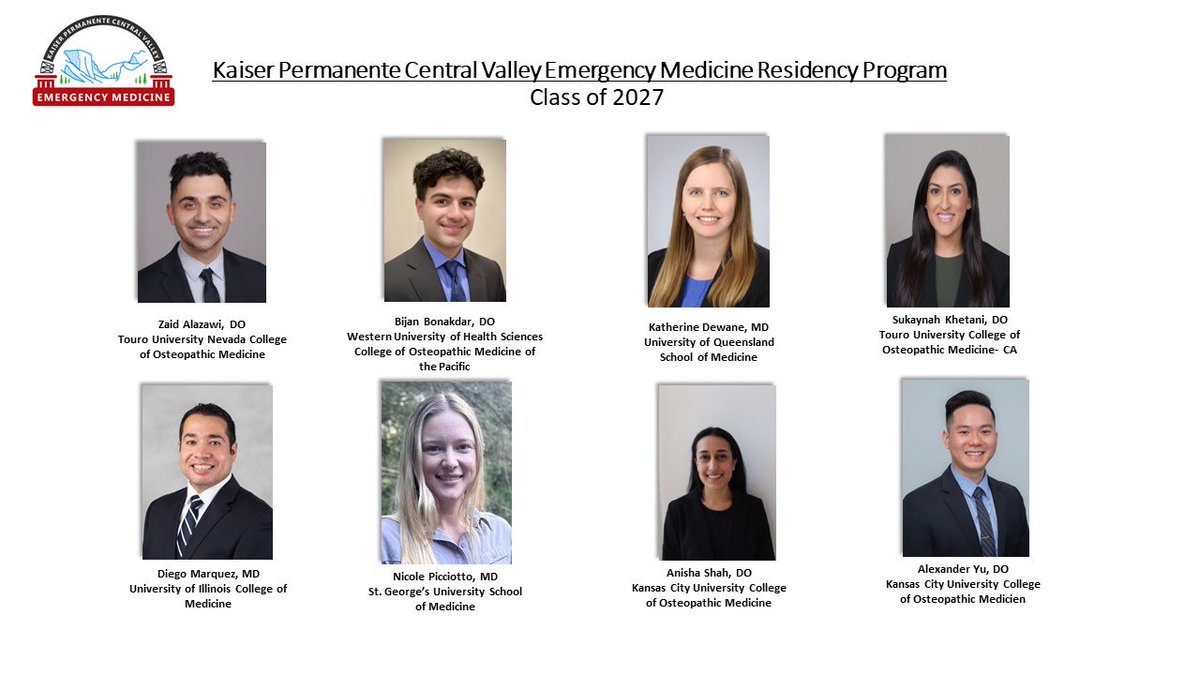 Thrilled to present the KPCVEM Class of 2027!!! Welcome to Emergency Medicine!!!