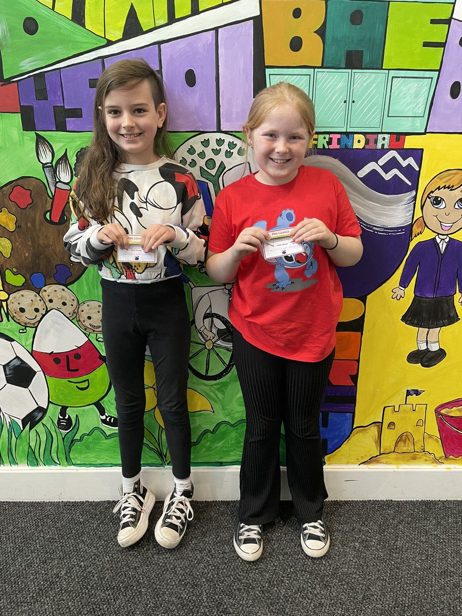 Kath Palmer (@ybb_lowerhead) on Twitter photo Can I take this opportunity to congratulate these 2 pupils on the huge achievement of meeting all the criteria necessary to be awarded a golden pen - pen licence. Well done girls! <a href="/BaeBaglan/">Ysgol Bae Baglan</a> Can I take this opportunity to congratulate these 2 pupils on the huge achievement of meeting all the criteria necessary to be awarded a golden pen - pen licence. Well done girls! <a href="/BaeBaglan/">Ysgol Bae Baglan</a>