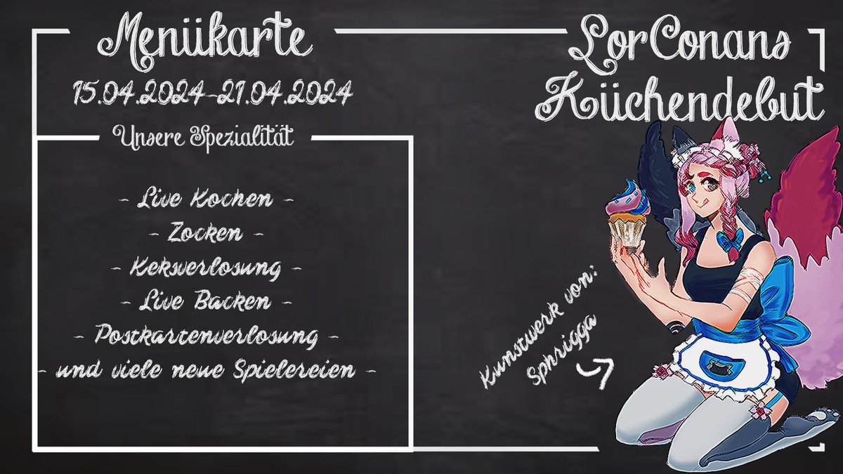 LorConan's tweet photo. Die #Küche kam an. Sie steht, ist verstaubt, sieht aber trotzdem gut aus.

Ich möchte nun also ganz offiziell euch zu meinem Küchen-Debut im April einladen.
In der Woche vom 15.04.2024 bis zum 21.04.2024 soll es wunderbare 5 Streams geben, 

#Ankündigung #Debut #VChef #VBaker https://t.co/A4OYOOoKRq