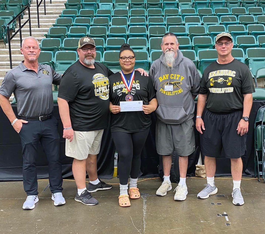 Anahuac Panther Athletics (@anahuacpanther) on Twitter photo MJ Johnson also was awarded one of two $1,000 scholarships given by THSWPA for an essay she wrote on what powerlifting has done for her in her life. Congratulations MJ! AP Nation is proud of you! <a href="/AshlyElamSports/">Ashly Elam</a> <a href="/AP_SportsLive/">Anahuac Sports Live</a> <a href="/TheBaytownSun/">TheBaytownSun</a> <a href="/kfdmsports/">KFDM Sports</a> MJ Johnson also was awarded one of two $1,000 scholarships given by THSWPA for an essay she wrote on what powerlifting has done for her in her life. Congratulations MJ! AP Nation is proud of you! <a href="/AshlyElamSports/">Ashly Elam</a> <a href="/AP_SportsLive/">Anahuac Sports Live</a> <a href="/TheBaytownSun/">TheBaytownSun</a> <a href="/kfdmsports/">KFDM Sports</a>