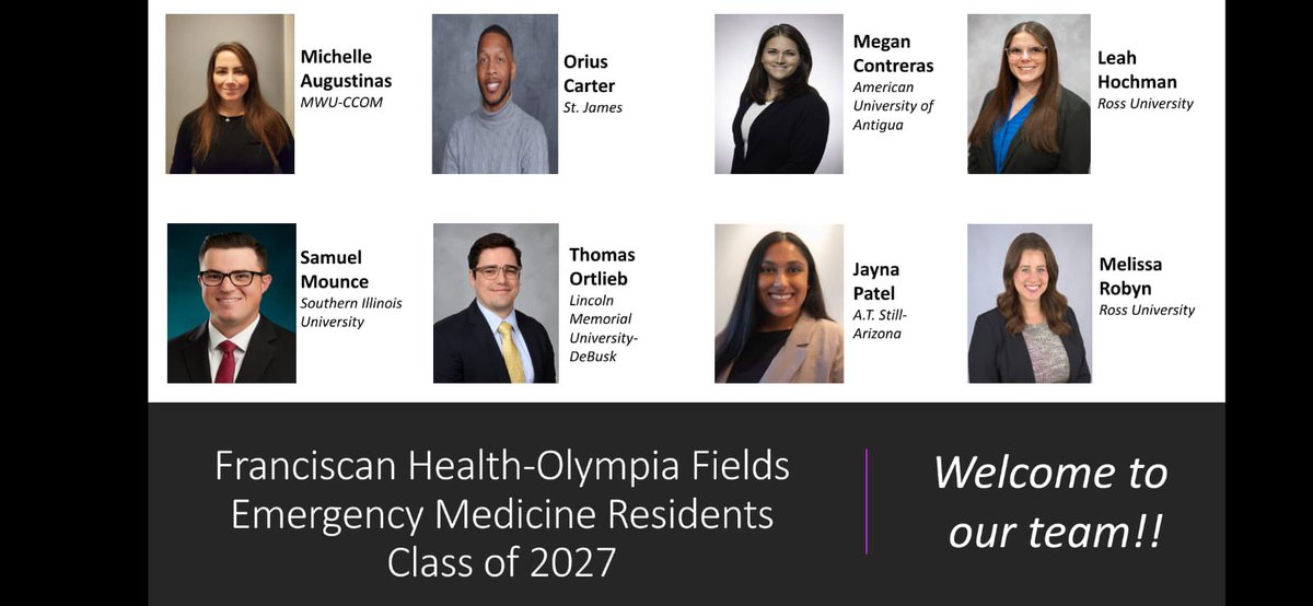 Franciscan Health - Olympia Fields EM residency tweet media
