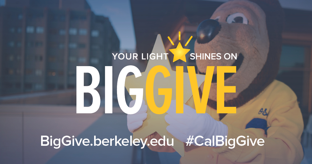 BIG THANK YOU to everyone who made this our best Big Give ever! You are all our shining stars. #BerkeleyBioE #CalBigGive