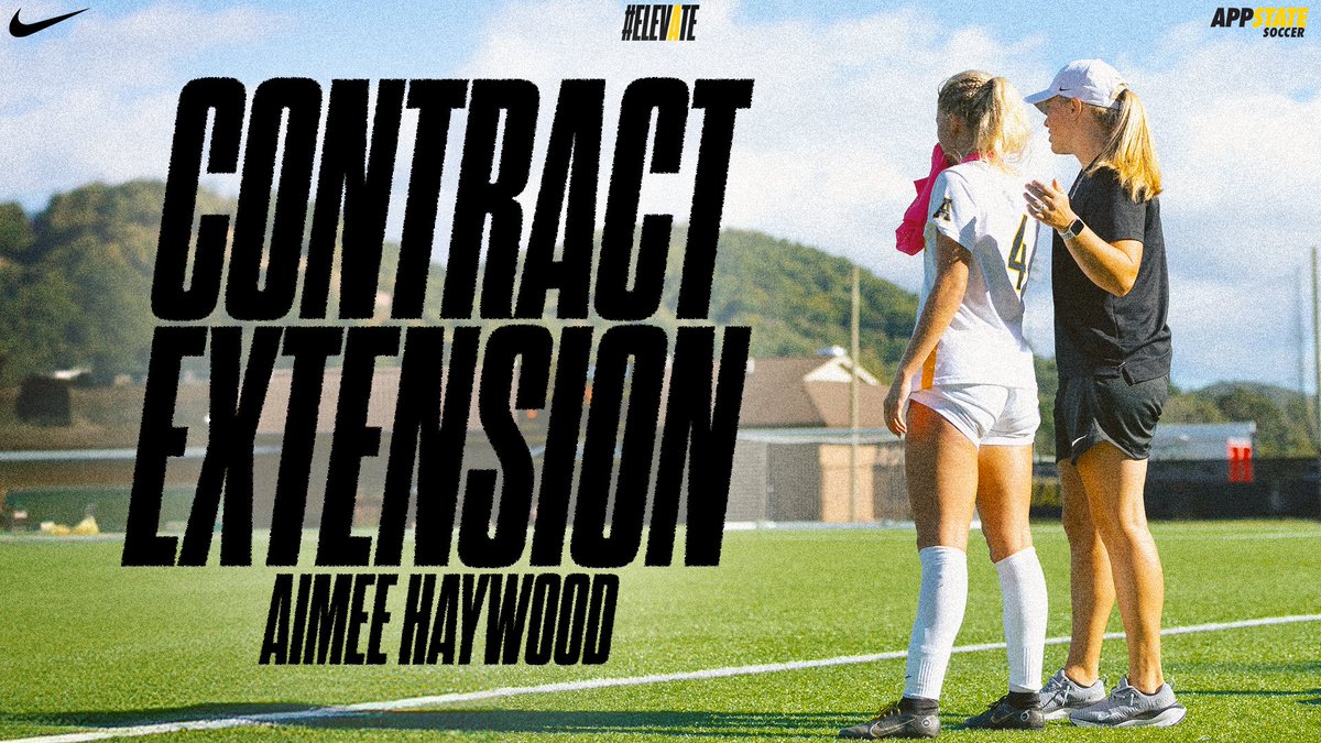 appstatewsoccer's tweet photo. Join us in congratulating head coach Aimee Haywood on her contract extension!
π° https://t.co/w967JhD3LU
#elevAte https://t.co/sIq0HRdSx9