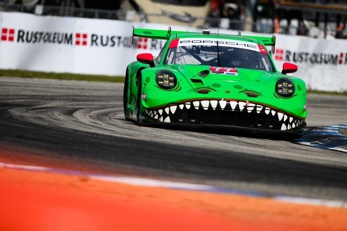 Checkered flag for GTD PRO qualifying at the #Sebring12. <a href="/SebPriaulx/">Sebastian Priaulx</a> brings it home in P3 starting tomorrow’s race from the second row!

📺 Peacock 3/16 at 9:40 PM ET