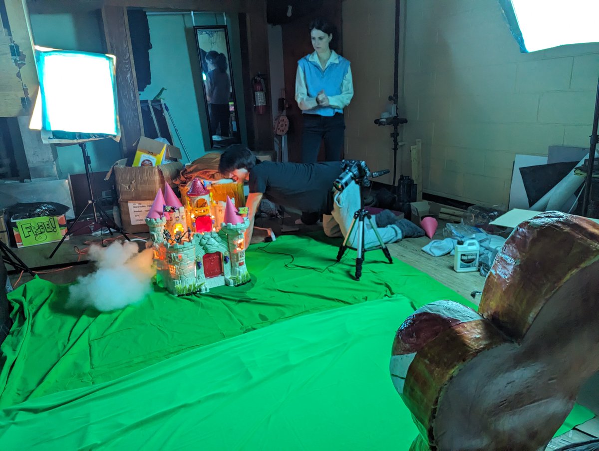 Shrek2Retold's tweet image. More BTS from filming some fun stuff!!