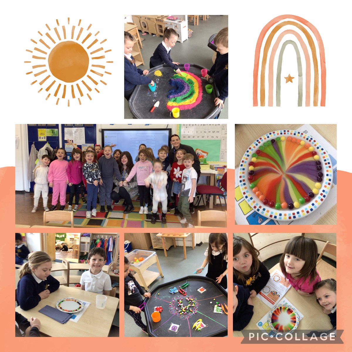 Sandfields_Pri's tweet photo. Dosbarth Hwyaid really enjoyed investigating colour linked to their learning about Holi this week. We finished the week off with red noses for Comic Relief too! #sfpdosbarthhwyaid #sfpscienceandtechnology #sfparticle29 https://t.co/jqo4lwRzrz