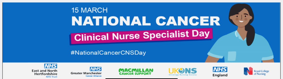 Terrific to see the appreciation for cancer clinical nurse specialists this #NationalCancerCNSDay - adding my huge thanks & respect for all cancer clinical nurse specialists…with extra 💪👏 for the very special @TeenageCancer CNSs who do so much for young people with cancer ❤️