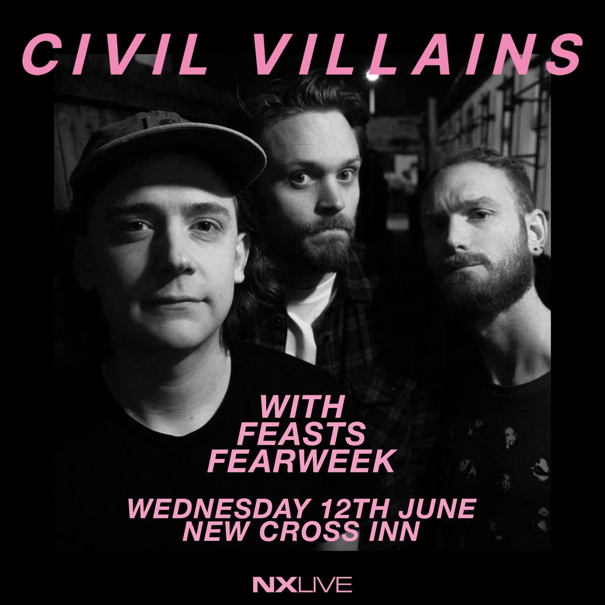IT’S A BIG ONE. We are headlining New Cross Inn on 12th June, supported by the exceptional Feasts and Fearweek. Ticket link in bio - £7 advance, more on the door. 
<a href="/NewCrossInn/">New Cross Inn</a> <a href="/newcrosslive/">newcrosslive</a> 

newcrosslive.com/events/civil-v…