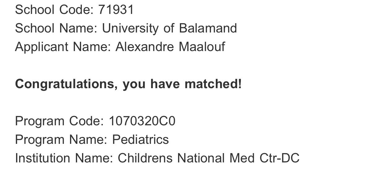 If 7 years ago you would have told me that I’ll get to do my pediatric residency training at <a href="/ChildrensNatl/">Children's National Hospital 🏥</a> , I wouldn’t have believed it. One thing I can say is it takes a village to achieve dreams and I am eternally grateful for mine. DC here I come!