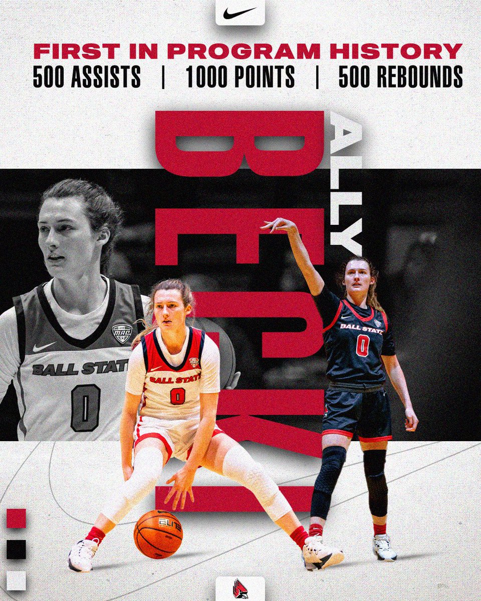 1️⃣ of 1️⃣

With her most recent assist, <a href="/ally_becki/">Ally</a> is the FIRST player in team history to have ⬇️

➡️ 1,000 points
➡️ 500 rebounds
➡️ 500 assists 

Congrats, Ally! We are beyond proud of you 👏

#ChirpChirp x #WeFly