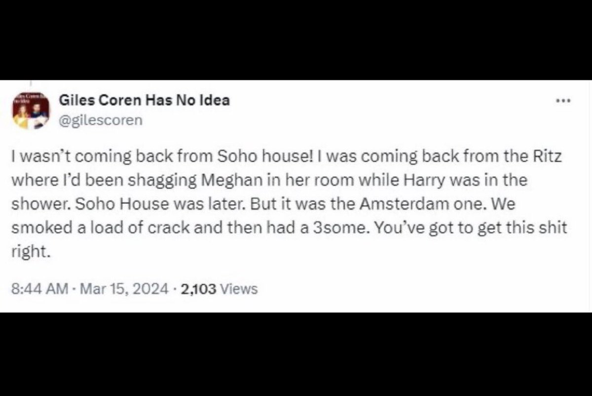 HelenWh77714086's tweet photo. @katejelaska Fun fact. #Gilescoran started that rumour you all seem to believe. Hereβs Giles clearing up a few misunderstandings π
ππ
#MeghanMarkleExposed #meghanmarklelies https://t.co/MoJXIQvcpv