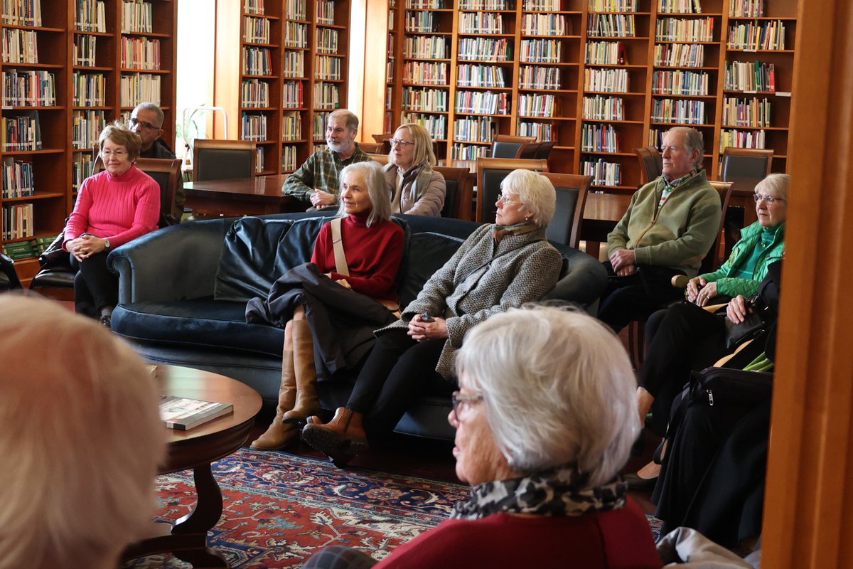 CoadyStFX's tweet image. We were pleased to be joined by the Gyro Club of New Glasgow today.

The group took a tour of the Institute then gathered in the Marie Michael Library to learn about the past, present, and future of Coady Institute, the Antigonish Movement, and @StFXExtension.
