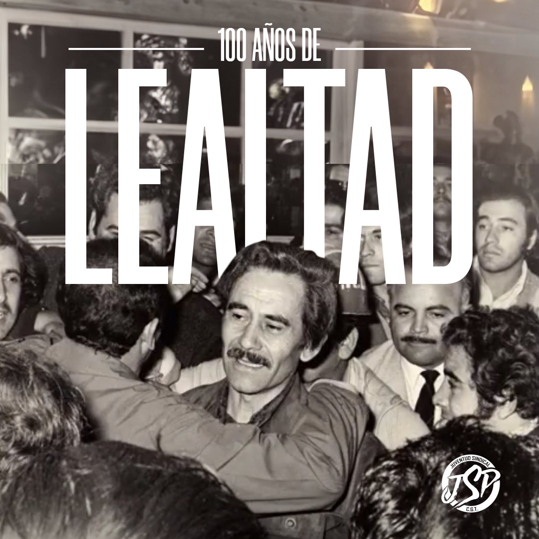 José Ignacio Rucci será siempre sinónimo de LEALTAD. 

Hoy a 100 años de su nacimiento lo recordamos por su inigualable tarea en defensa de los derechos de los trabajadores y su inquebrantable lealtad a nuestro conductor Juan Domingo Perón.