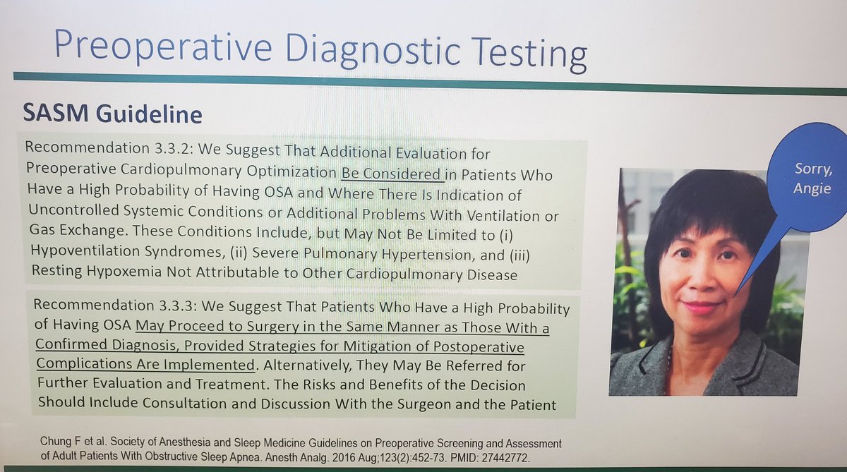 Legend <a href="/FrancesChung6/">Frances Chung</a> leading debate of periop #OSA management at <a href="/SPAQIedu/">SPAQI</a> #periop2024 by <a href="/KurtPfeifer/">Kurt Pfeifer</a> and <a href="/selzer_angela/">Angela Selzer</a>.

 Should every #preop clinic offer home sleep apnea testing?