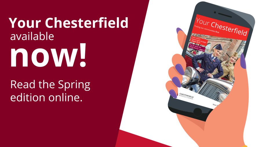 📱| The latest version of our residents’ magazine, Your Chesterfield, is now available to read online issuu.com/chestefieldbc/… You can also pick up a printed copy in council venues