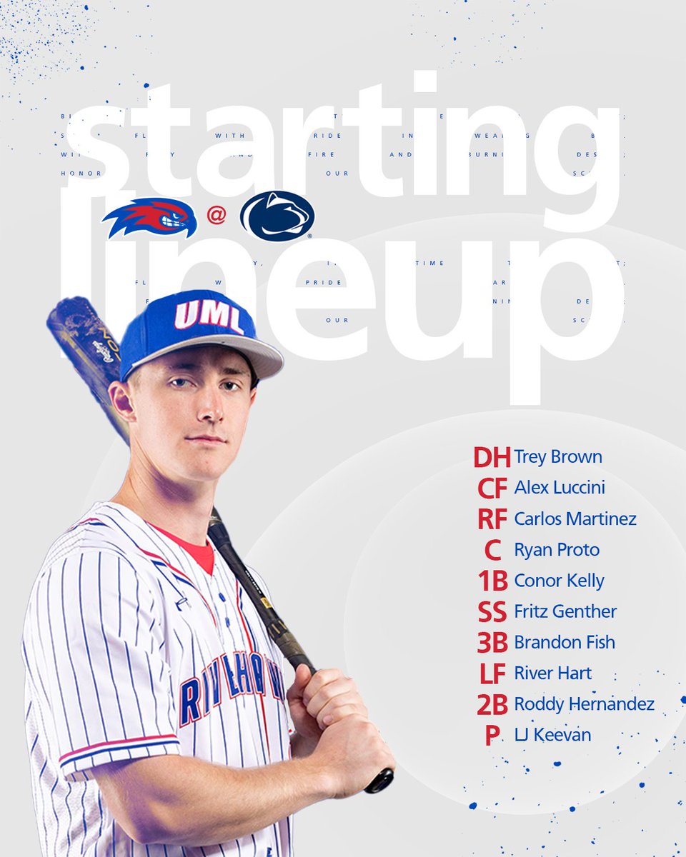 Game 2 lineup 👇

#UnitedInBlue | #AEBASE