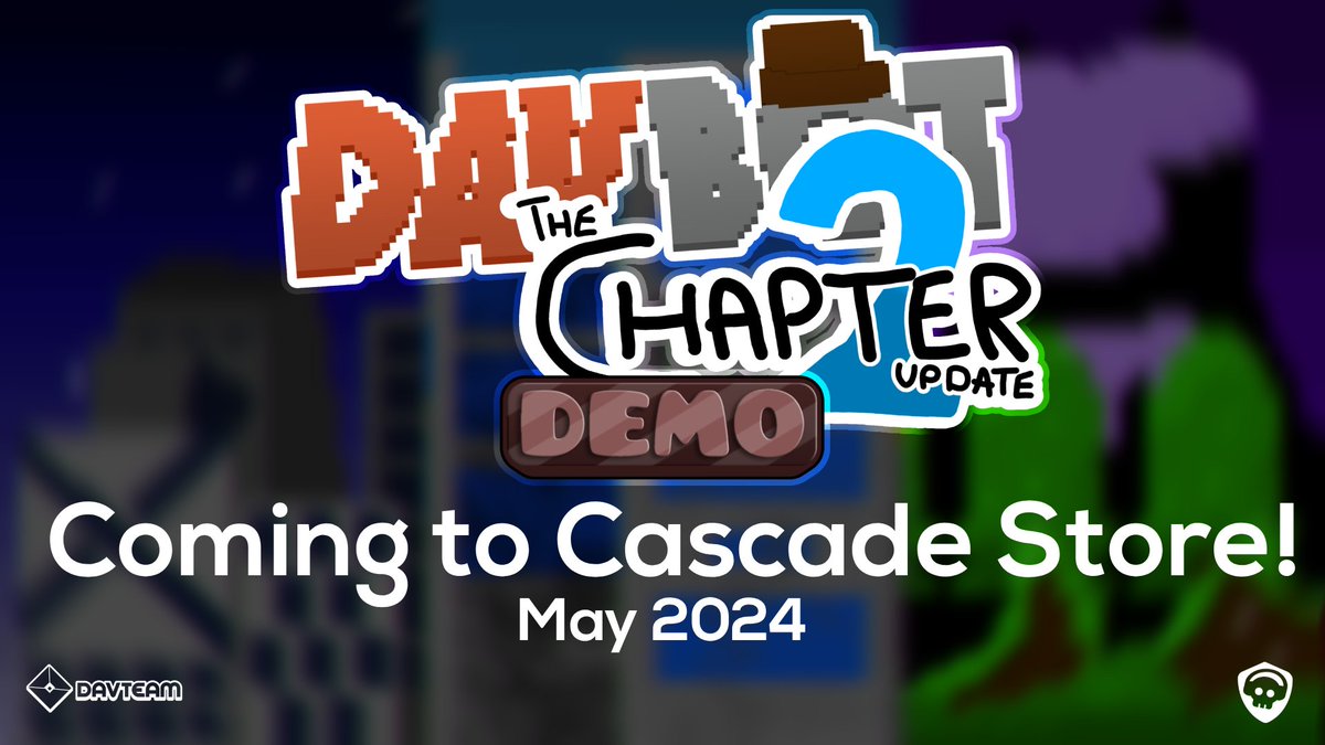 davteam_'s tweet photo. Even if i took a break from game dev, i can't take a break from annoucements! DAVBOT v.0.5.2 Demo is Coming exclusively to Cascade Store! #davteam #annoucement https://t.co/JzQirjVJLg