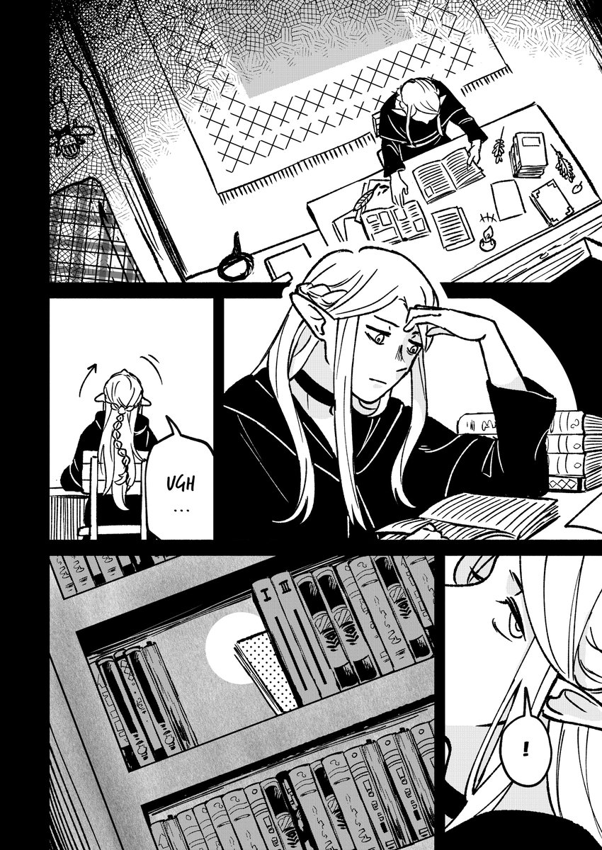 kkxuroky's tweet photo. My big #farcille doujin is done! 🥳🎉 
It’s 30+ pages and basically a rough, very fast-paced retelling of the entirety of #deliciousindungeon (but farcille pov) so its super spoiler-heavy
🔗You can find it for free linked in my bio https://t.co/APgtNoLkX7