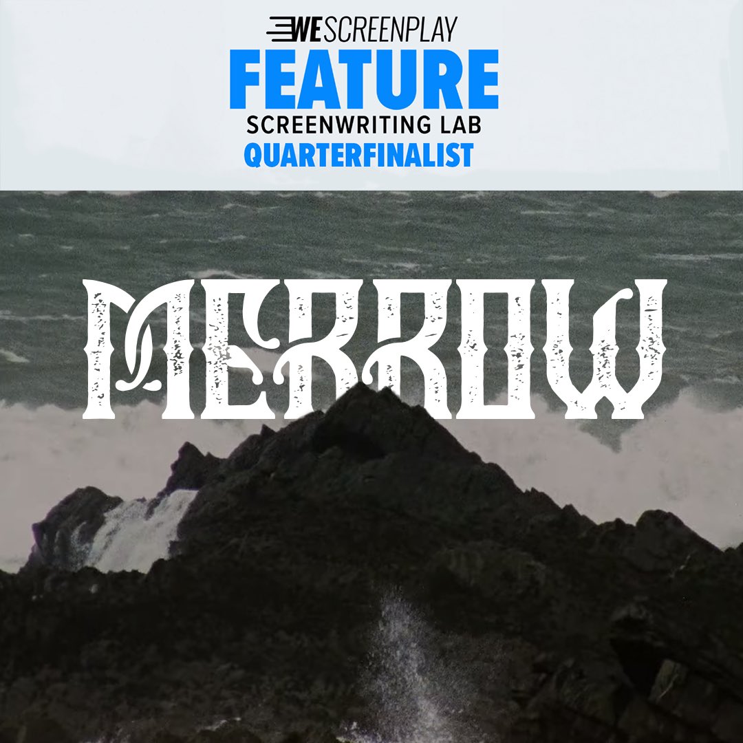 Alex_Seltzer's tweet photo. Thank you @WeScreenplay for advancing MERROW to the quarterfinals in your Feature Lab!
Honoured and excited to be in the running.
#wescreenplay #killeralum https://t.co/0mGe6JOK1G