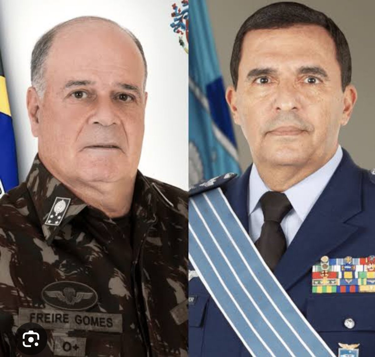 AlexanderBrasil's tweet photo. Diante da revelação dos depoimentos desses dois comandantes, Freire Gomes do Exército e Baptista Jr. da Aeronáutica, o que eles merecem ouvir do povo brasileiro olhando nos olhos? https://t.co/dkPoD5Afcd