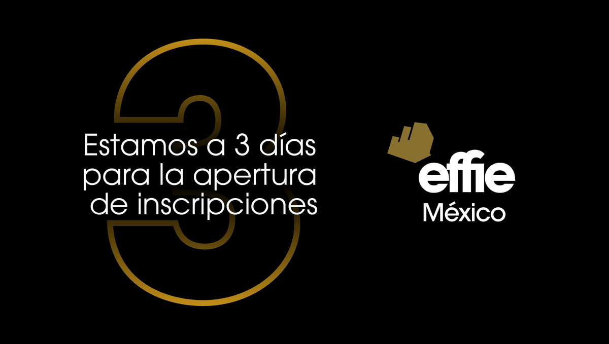 Faltan 3 días para uno de los momentos más esperados de este 2024. El camino a los #EffieAwards está a punto de iniciar.