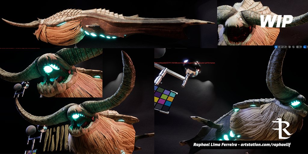 RaphaelLimaFer3's tweet photo. First tests in Unreal 5, still adjusting the masks, hair cards, and making the rig... There's still a lot to do.

#MonsterHunterWilds #monsterhuntertri #ceadeus #unrealengine5 #wip #wip3d #capcom #capcomgames #3dportfolio #3dart https://t.co/69U7j7Eyaz