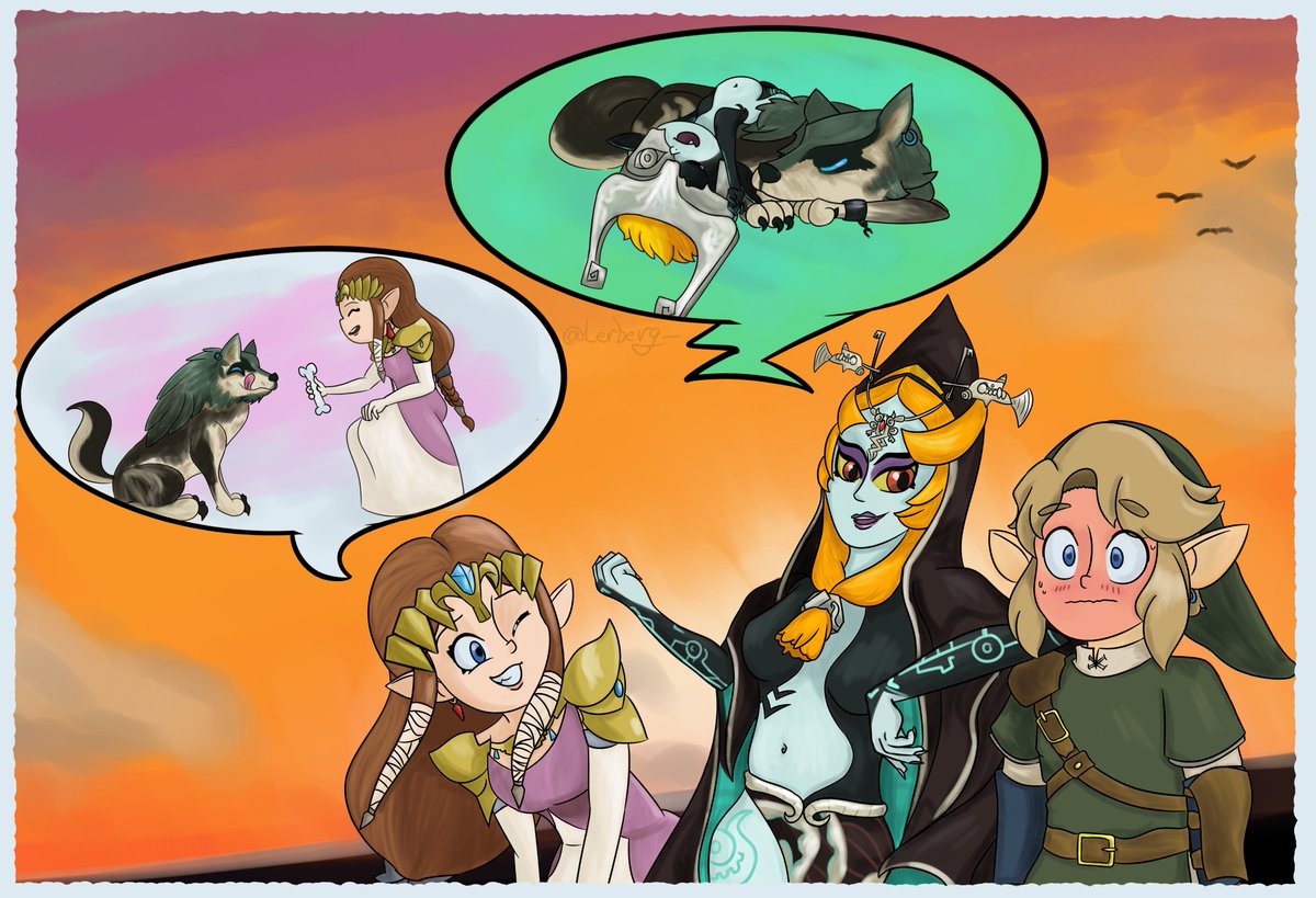 lerberg_'s tweet photo. How do you not bring up Link having been a dog every now and again?

#TheLegendOfZelda #TwilightPrincess #fanart https://t.co/s6F7WwthPT