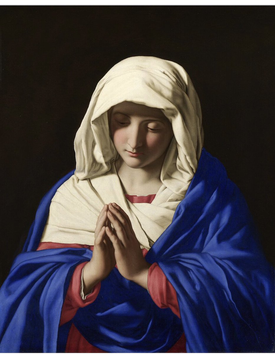 The Virgin in Prayer
Giovanni Battista Salvi da Sassoferrato

A wonderful exercise is to contemplate how fervently, intently, lovingly, and efficaciously Our Lady prays.

Ave Regina Caelorum!

#CatholicTwitter 
#CatholicX
#CatholicArt
#CatholicBeauty