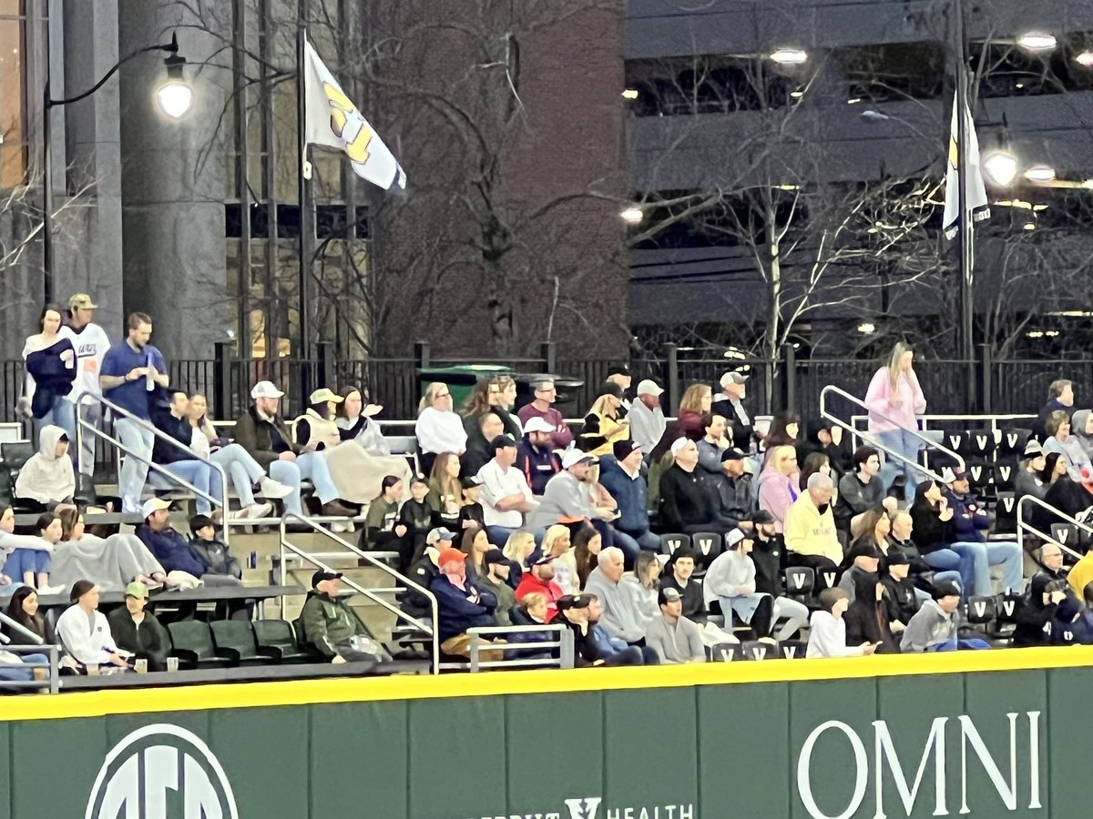 I spy the @AuburnNashville crew at the baseball game 👀💙🧡