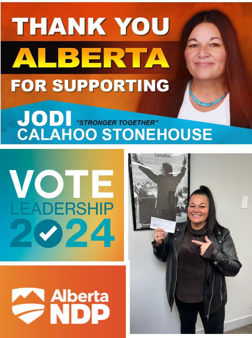 I’ve talked before on this blog about barriers for Indigenous people becoming candidates, financial backers is one of them. Thankfully @jodi_stonehouse is on her way to being a 1st First Nations person to be a leadership candidate for a major party in Alberta. #abndp #abpoli #ndp