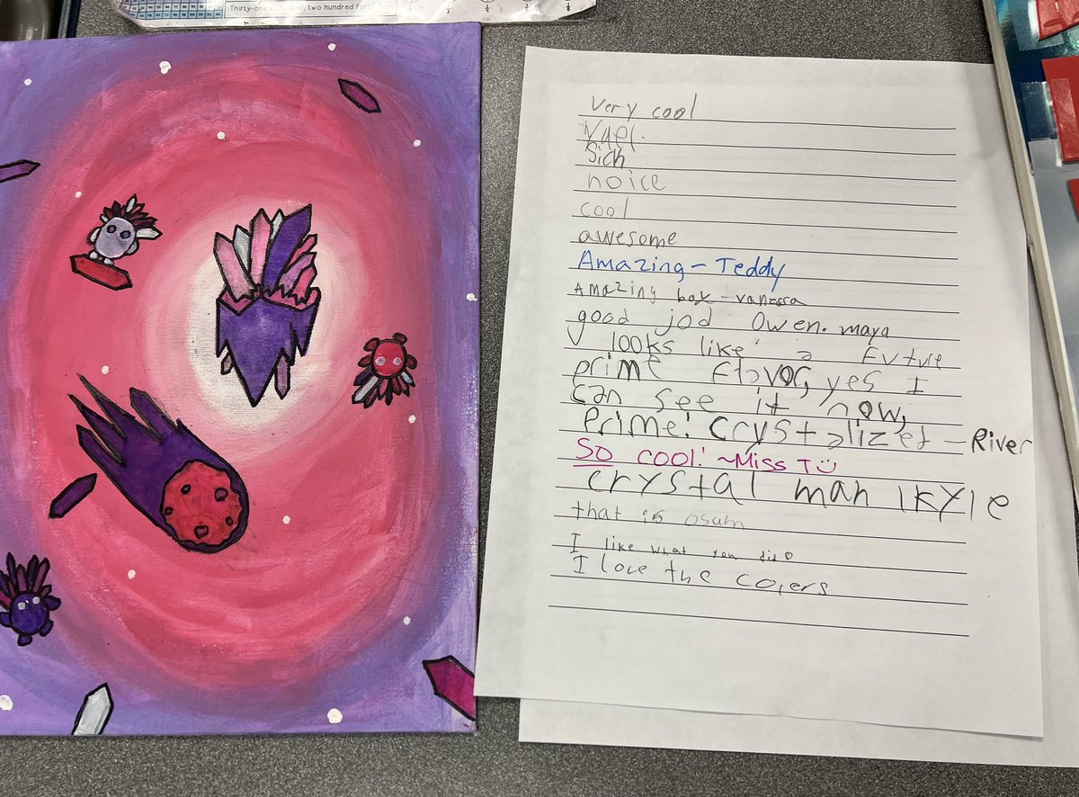 MissTrichilo's tweet photo. Celebrating this week’s Warrior Wellness Trait: Appreciation of Beauty and Excellence by having our own art museum. 🎨🖌️🖼️ https://t.co/ESnNwhgoM1