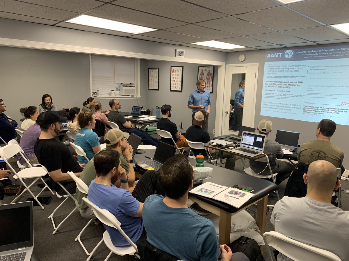 Ian young teaching ~50 clinicians Ultrasound Guided Dry Needling in NJ this weekend! Mechanisms, diagnostics, research, and a heck of a lot of lab!