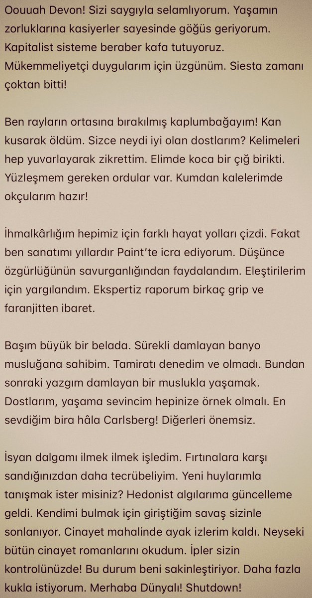 Absürd mizah şöleni;
Noksan ahsas

Fon: youtu.be/CydUEZYADtI?si…