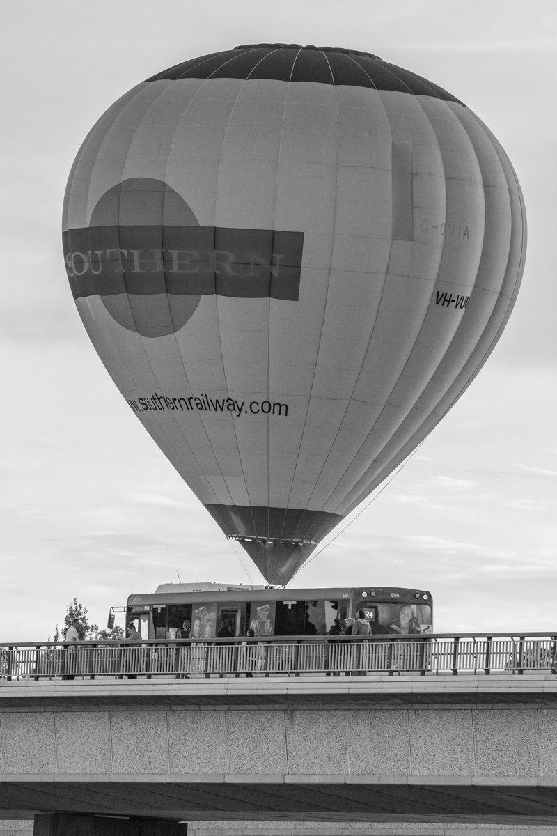 Morning commute in the Multi Modal Transportation option. #balloonspectacular2024 #lovecanberra #cbr