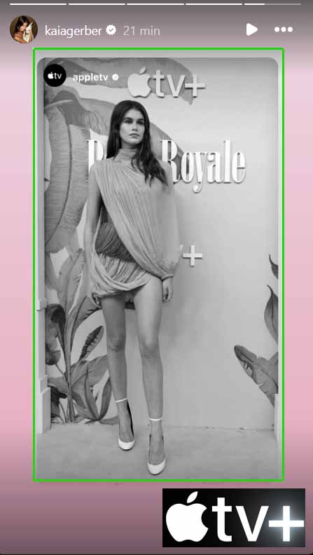 Kaia Gerber Palm Royal Apple tv.