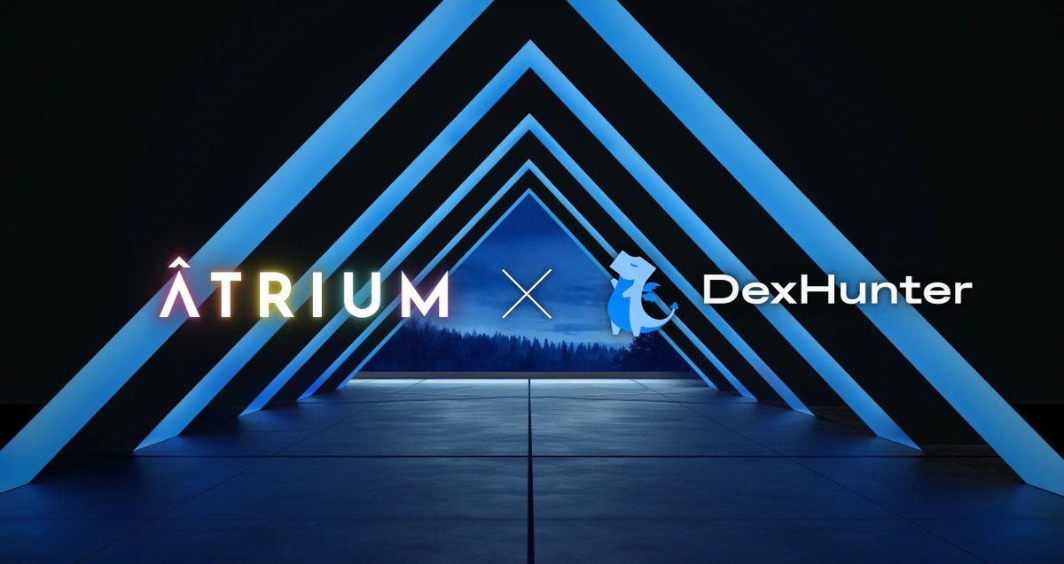 Atrium Lab (@atrium_lab) on Twitter photo We're excited to announce a partnership with <a href="/DexHunterIO/">DexHunter 🏹</a>!
Not only will users be able to swap in Âtrium using DexHunter's amazing aggregation tool, DexHunter is also creating the first third-party Staking Basket!
Users will be able to stake to 39 pools to earn $Hunt + $ADA! 👇 We're excited to announce a partnership with <a href="/DexHunterIO/">DexHunter 🏹</a>!
Not only will users be able to swap in Âtrium using DexHunter's amazing aggregation tool, DexHunter is also creating the first third-party Staking Basket!
Users will be able to stake to 39 pools to earn $Hunt + $ADA! 👇