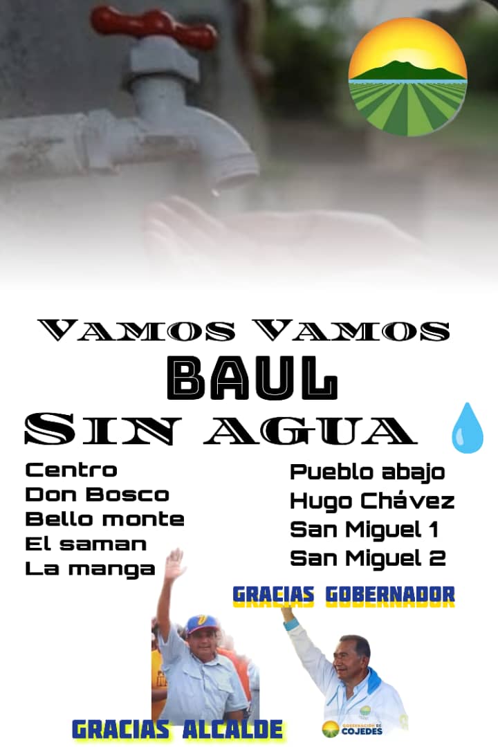 Se desinfló el vamos vamos en cojedes municipio girardot,el alcalde adeco y su combo de galindez piensa que somos 🐫 🐪 para vivir sin agua,póngase a trabajar para eso fueron elegidos puro Shou y mentiras hacia nuestro pueblo @irisvarela @dcabellor súper bigote auxilio