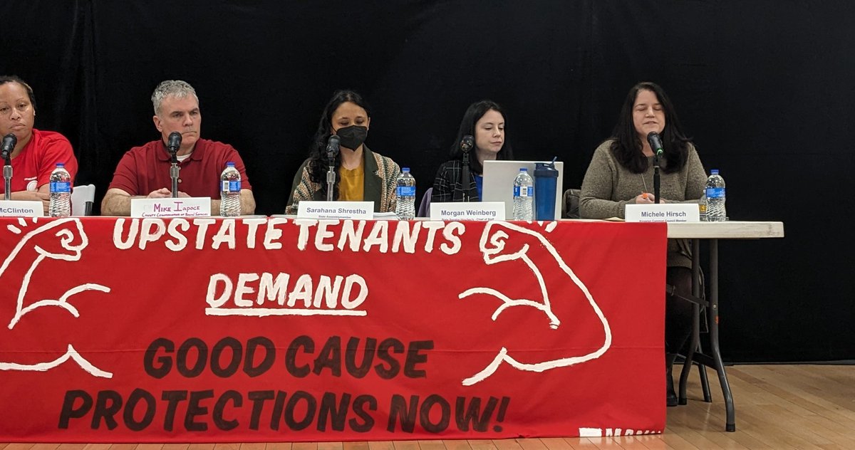 'We need statewide #GoodCause. We should not have to opt-in. It will take a lot of time, effort and set us up for more [frivolous] lawsuits like we are seeing with #ETPA rent stabilization.' ~ Kingston Alderwoman @michelehirsch9