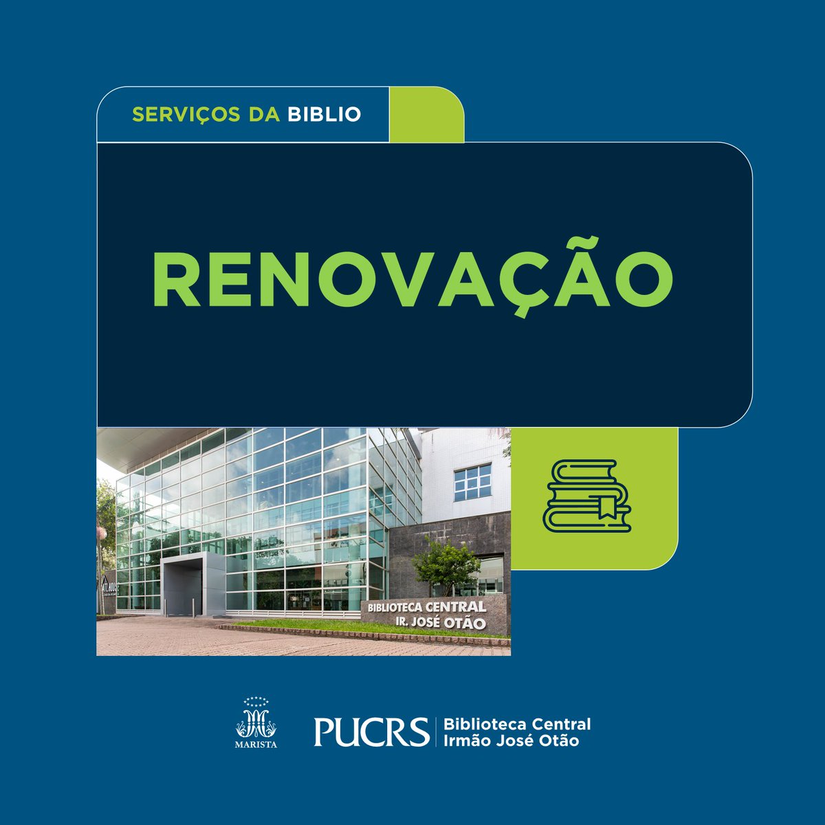 BibliotecaPUCRS's tweet image. Emprestou materiais da Biblioteca e precisa ficar com eles por mais tempo? Saiba que é possível renová-los pela Internet! 👩🏻‍💻 📚 Acesse as instruções de renovação em: bit.ly/3Uv58z5 #bibliotecapucrs #bibliotecauniversitaria #pucrslibrary