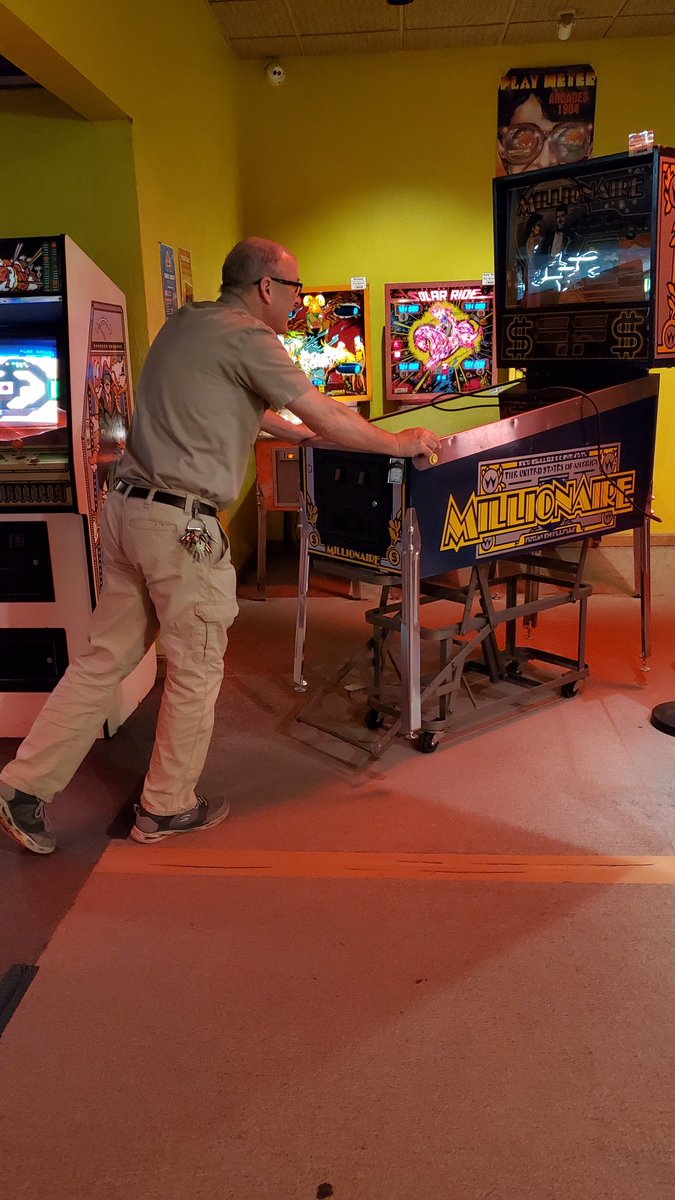 Arcade_Museum's tweet photo. It's been a busy day working on games (as always)! Some adjustments on Millionaire, and now it's Joker Poker's turn! #fridaynightintheshop 
#nonprofit #arcade #museum #retrogaming #pinball https://t.co/z2DfFakVht