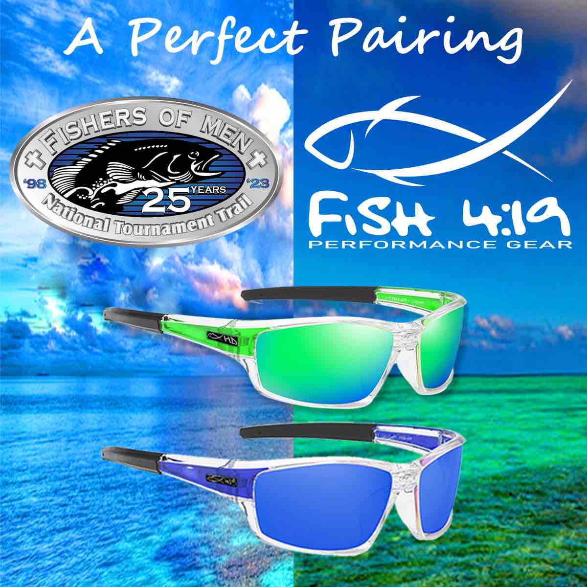 Fish 419 Performance Gear - Gulfstream Floating Polarized HD Sunglasses Black Floating/Green