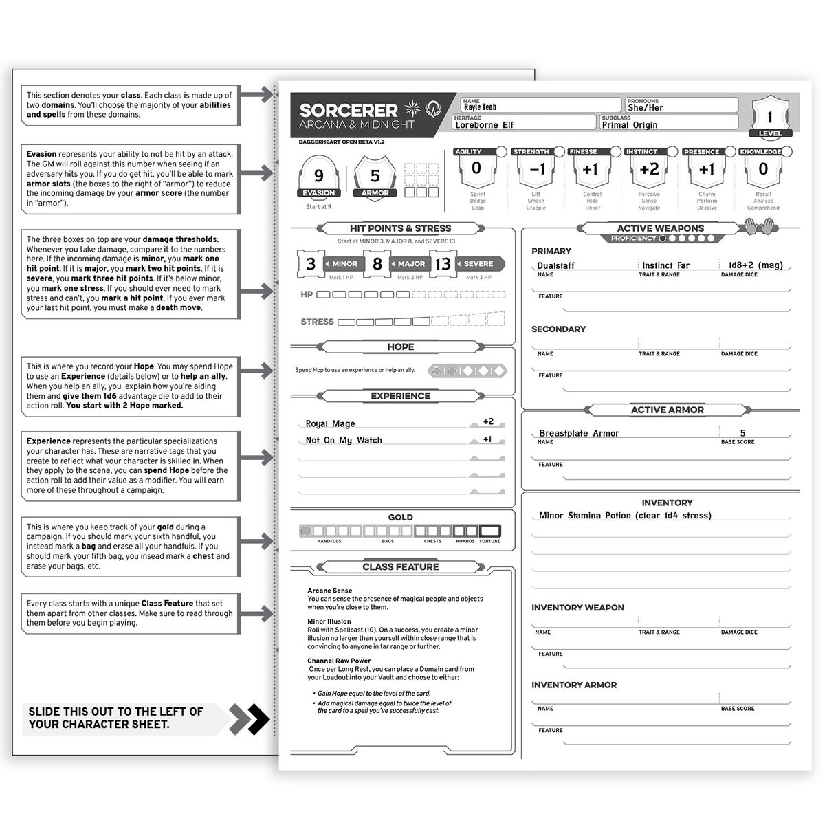 It's the first weekend of the #Daggerheart Open Beta Playtest! ⚔️❤️‍🔥 To assist your games, we made a generic version of the 'Sidecar' sheet from the Quickstart Adventure. Now use the Sidecar with ANY character! Check it out on the Daggerheart blog: daggerheart.com/blog/new-sidec…