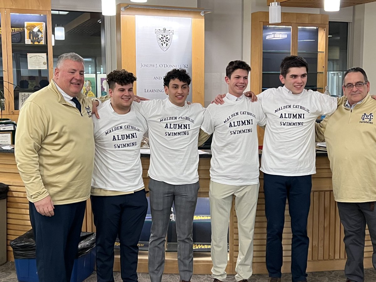 The tradition continues with seniors receiving their alumni T-shirts.