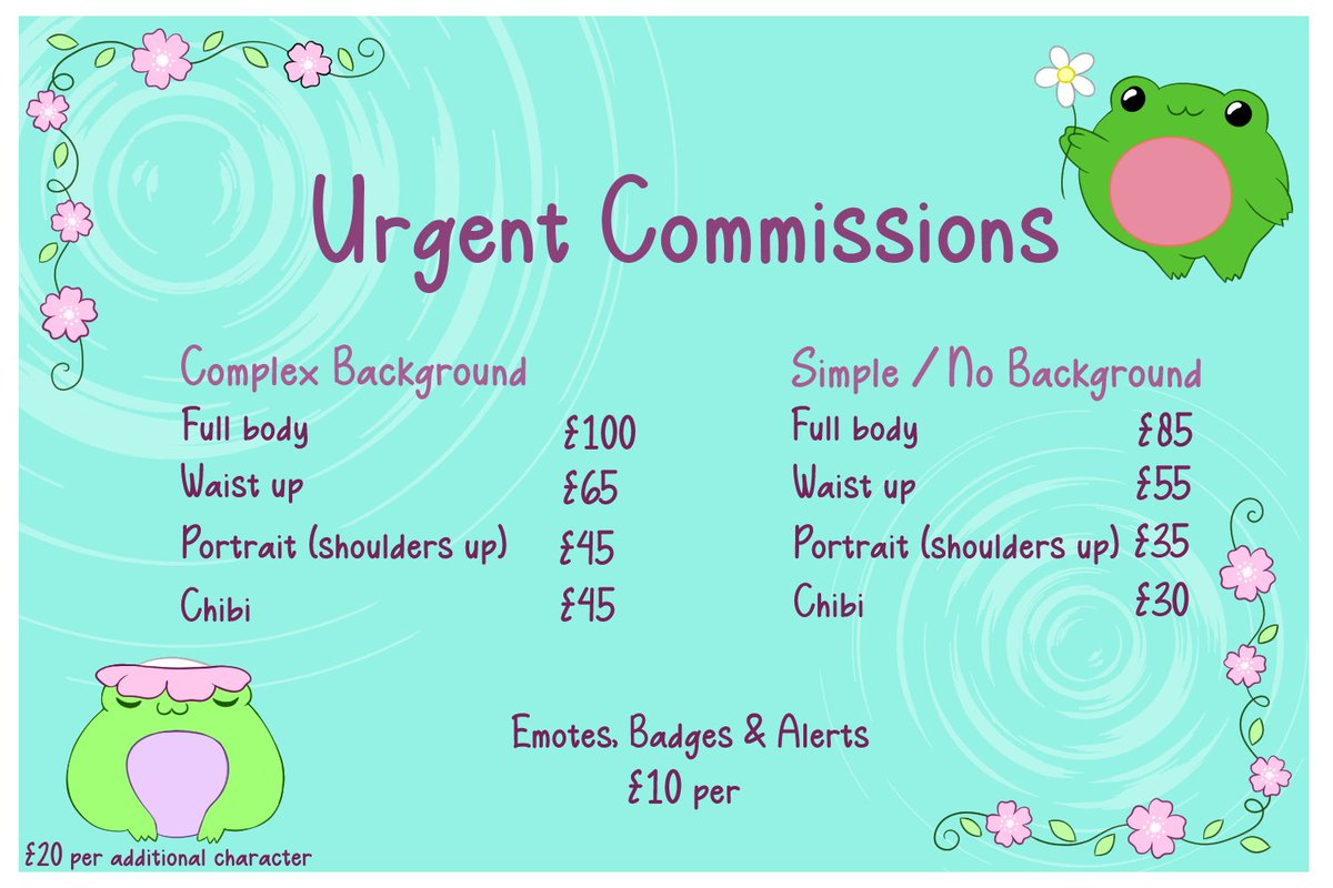 LoonaAsoona's tweet photo. Accepting Urgent Commissions!

I need to raise money to have some surgery in the summer and I'm accepting as many commissions as I can to fund it. All commissions will be queued and worked through.

Here is my price list, please DM me for details.

Payment via Paypal/KoFi only.💜 https://t.co/zqwLR7VmqO