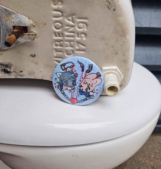 nyoooo don't leave meeee 75mm badge of Adam and Lawrence!! This is a BIG badge so you can show off your chainshipping love~ ...[#SAW] 