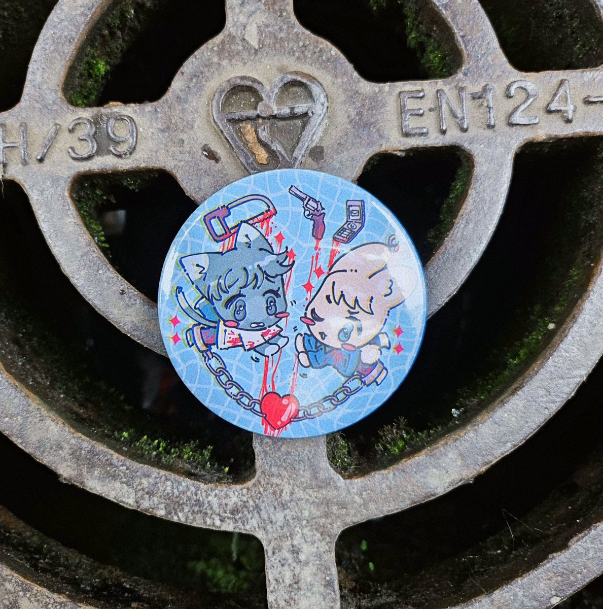 「nyoooo don't leave meeee 75mm badge of A」|🎃sarah🎃 @KaizokuCon ଘ(੭ˊᵕˋ)੭* ੈ✩‧˚のイラスト